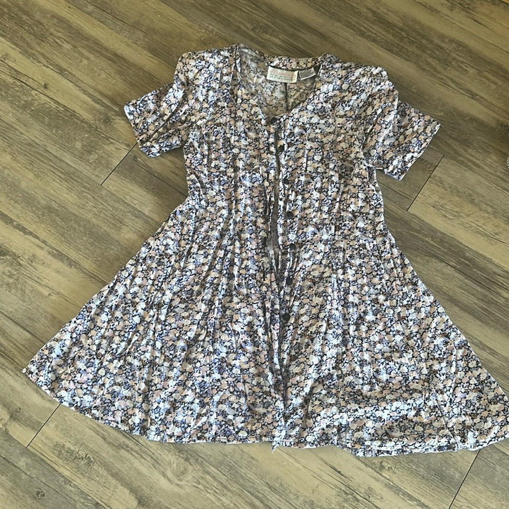 ☀️Vintage 1990s floral mini dress